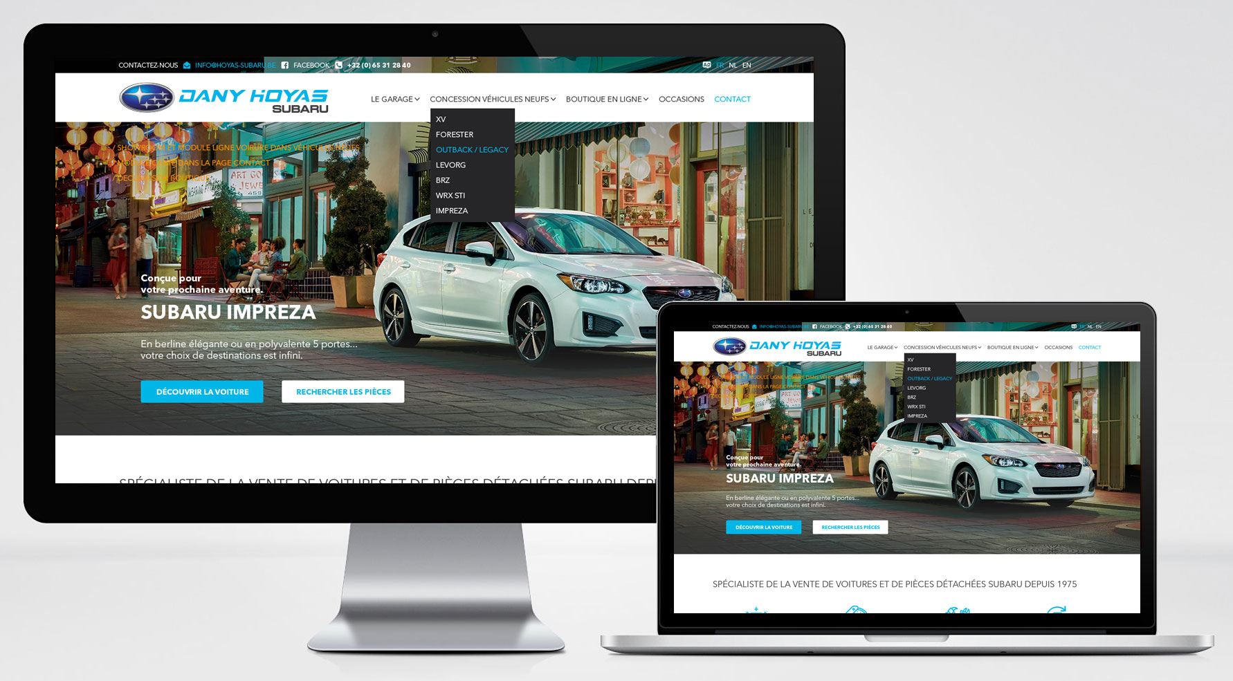 Nouveau site internet hoyas subaru